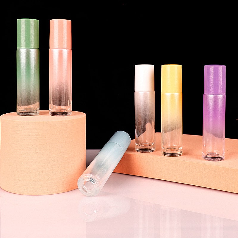 10ml Gradient Colored Glass Roll on Bottle