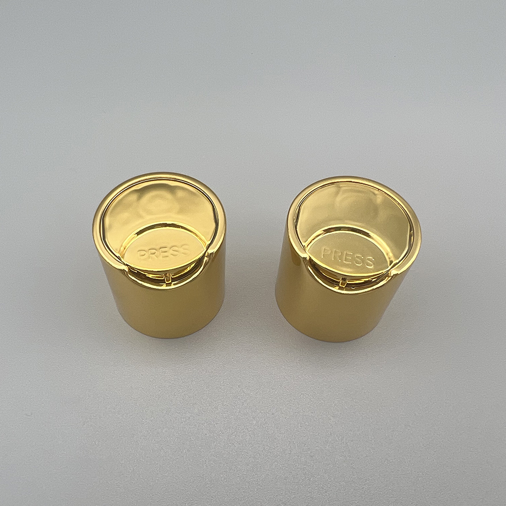 24/410 UV gold disc top cap/press cap