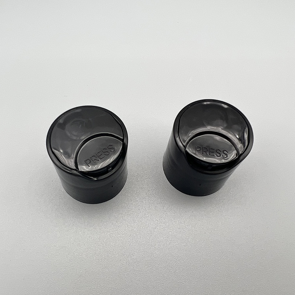 24/410 black color disc top cap/press cap